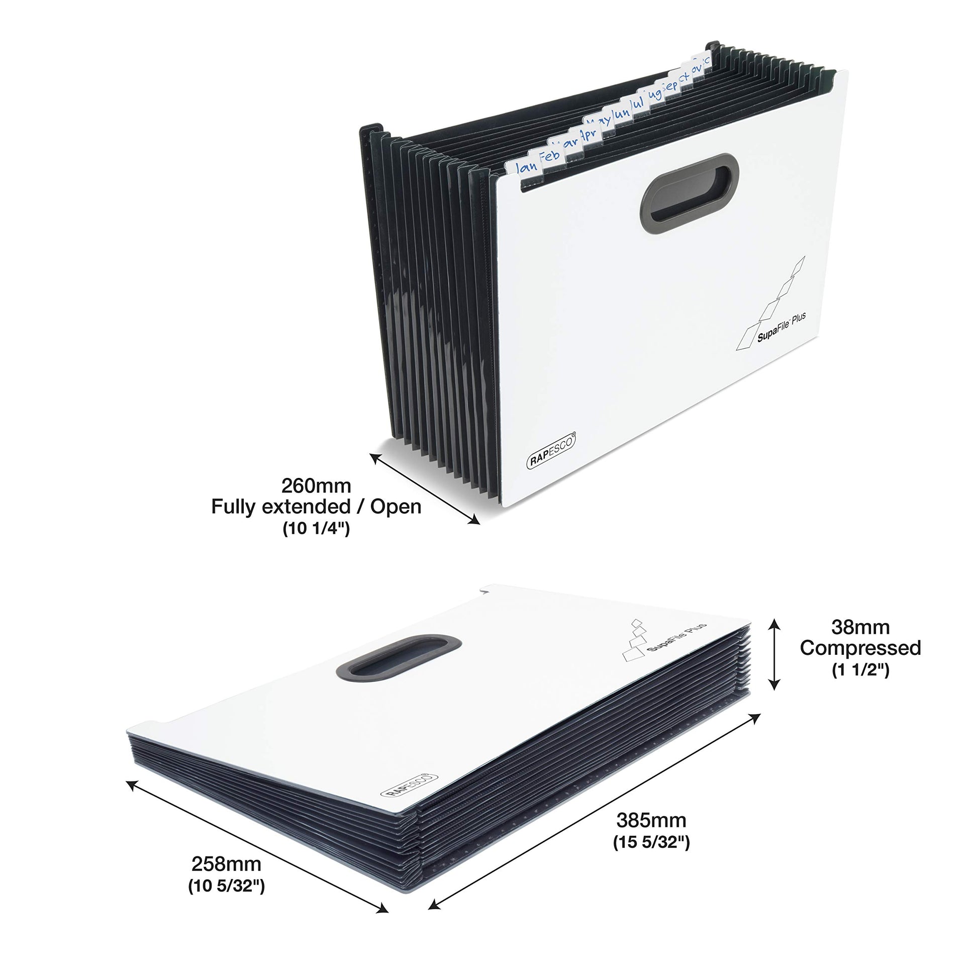 Rapesco 1622 SupaFile Plus 26-Part Expanding File Organizer - A4+
