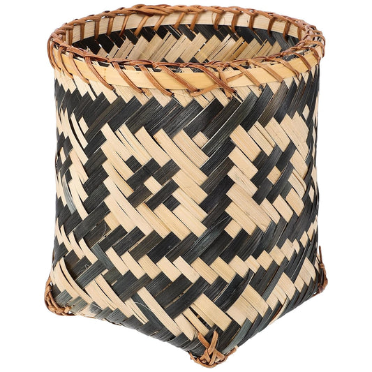 Wicker Waste Paper Bin - Rustic Rattan Trash Can for Home & Office-CentralDepot247
