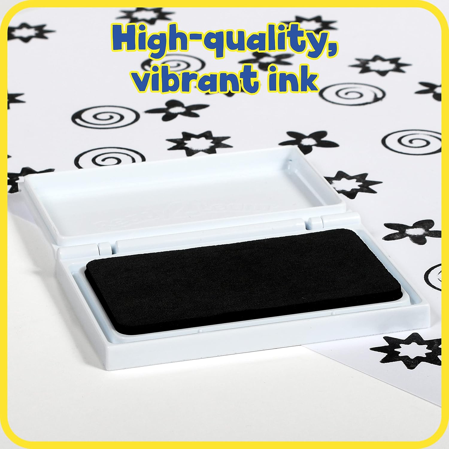 READY 2 LEARN Washable Stamp Pad - Black, Non-Toxic, Fade Resistant