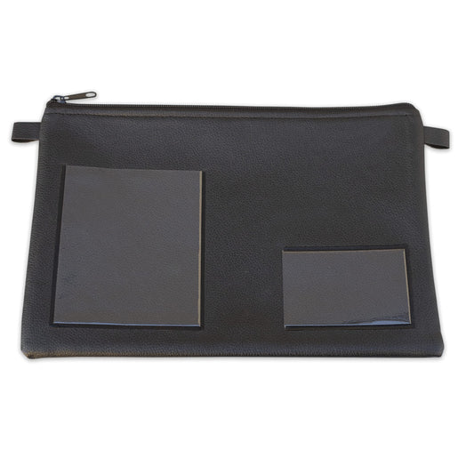 Vehicle Document Case - Faux Leather, 30 x 20 cm, Black-CentralDepot247