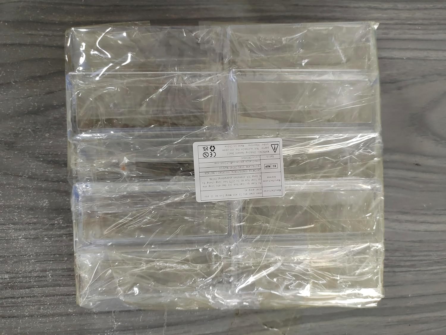 10 Pack Acrylic Business Card Holders - Clear Desk Display Stands-CentralDepot247