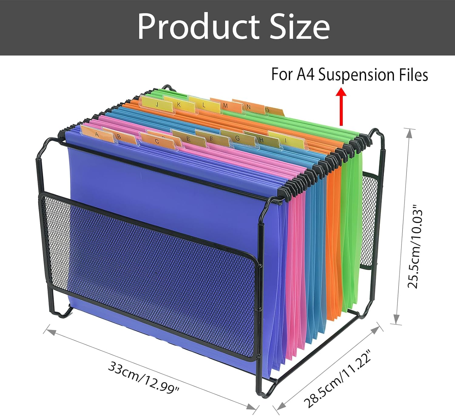 Suspension Files and Frame, A4 Suspension Files 15PCS 5 Colors