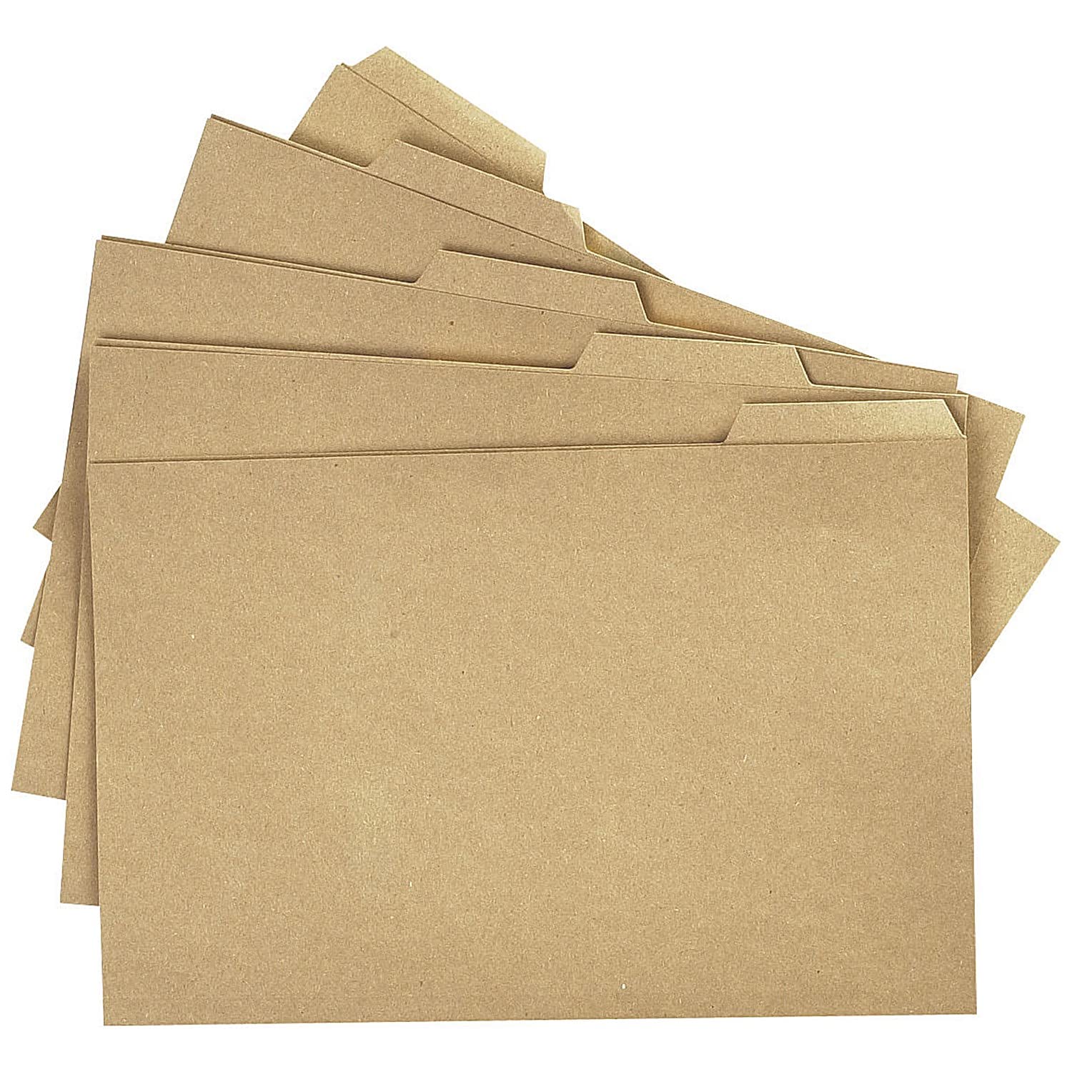 Q-Connect Kraft Tabbed Folder 170gsm 356x240mm Buff, Pack of 100