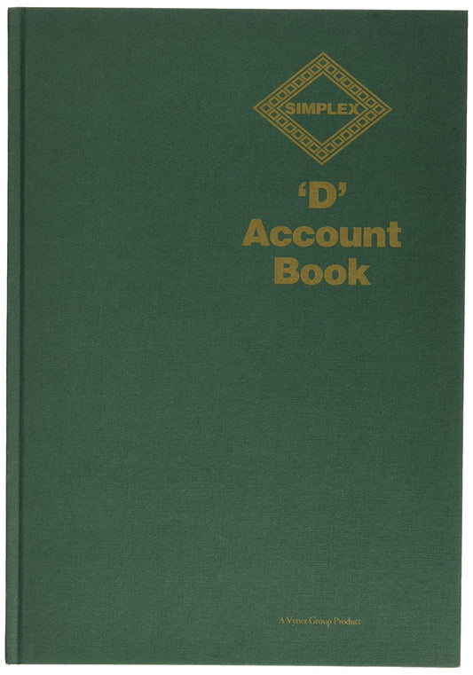 Simplex A4 56 Pages Account Book - Green-CentralDepot247