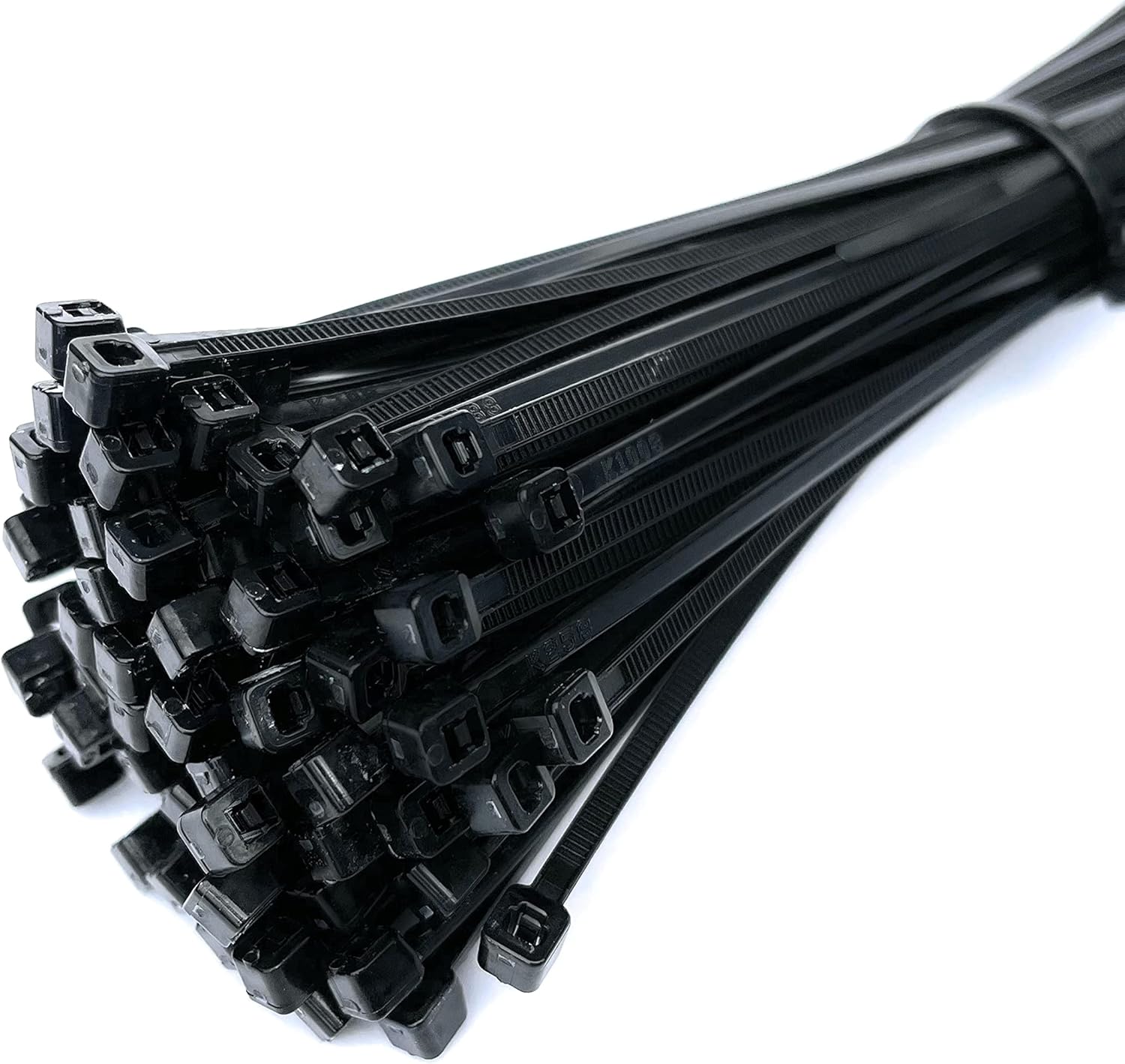 100 Pack Black Nylon Cable Ties - 300mm x 4.8mm Zip Ties-CentralDepot247