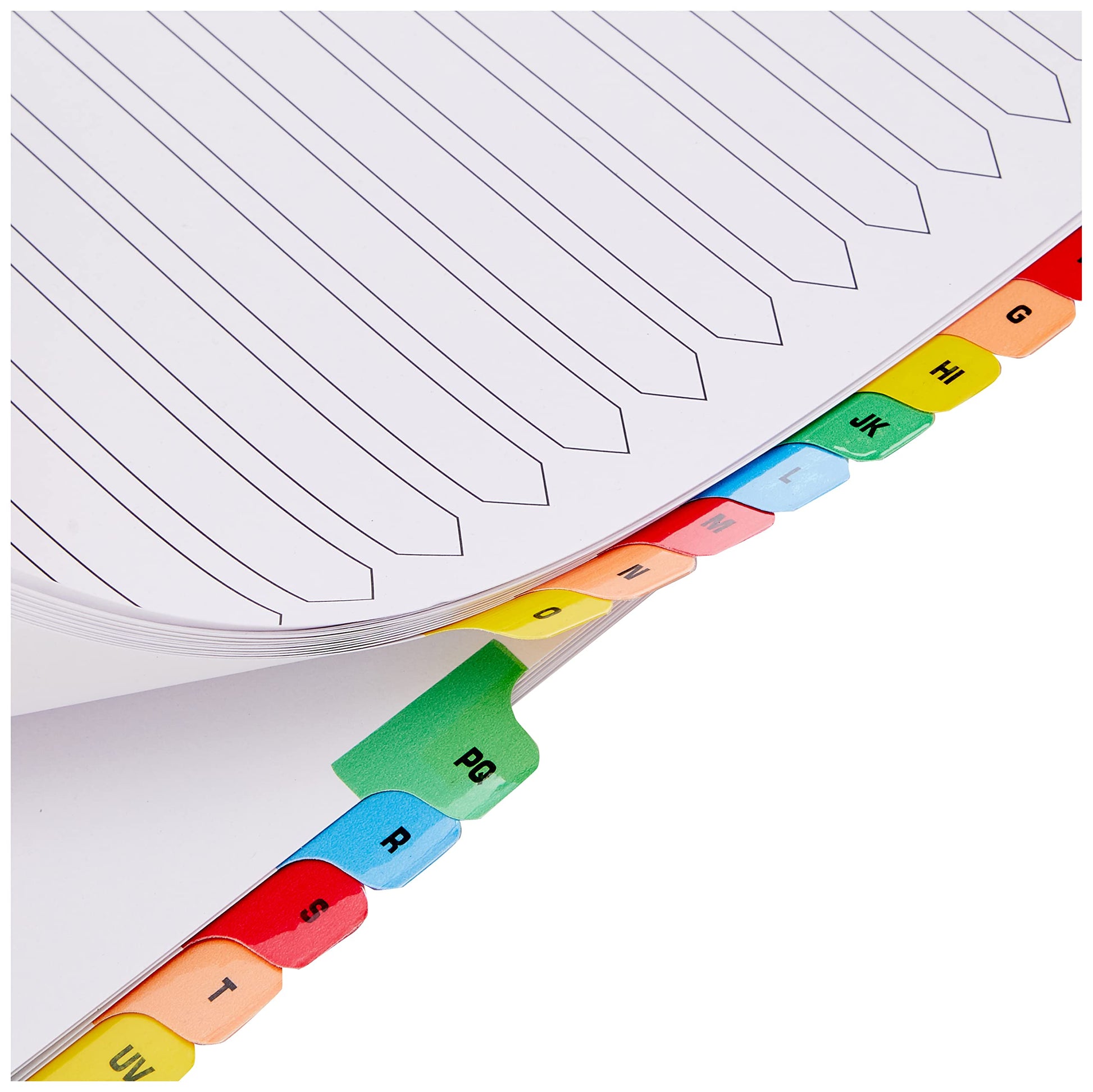 Q-Connect A-Z 20-Part Reinforced Multi-Colour A4 Index Tabs-CentralDepot247