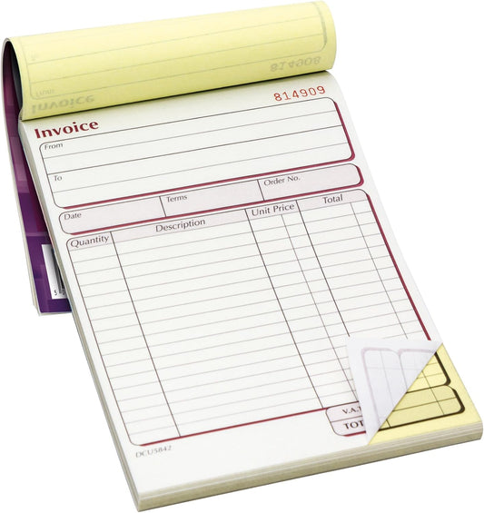 Pukka Pad NCR Duplicate Invoice Book - 137 x 203mm - 50 Sets
