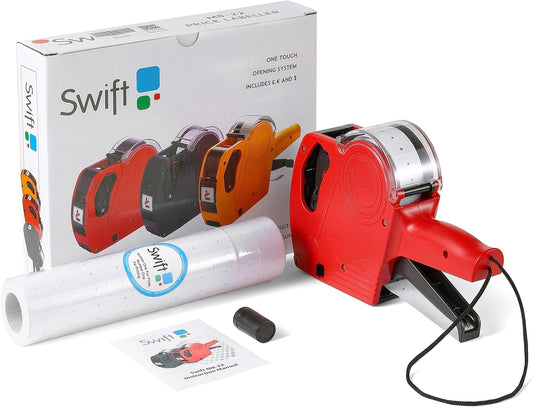 Swift Price Gun Kit with 5000 Labels & Spare Ink for Retail Pricing