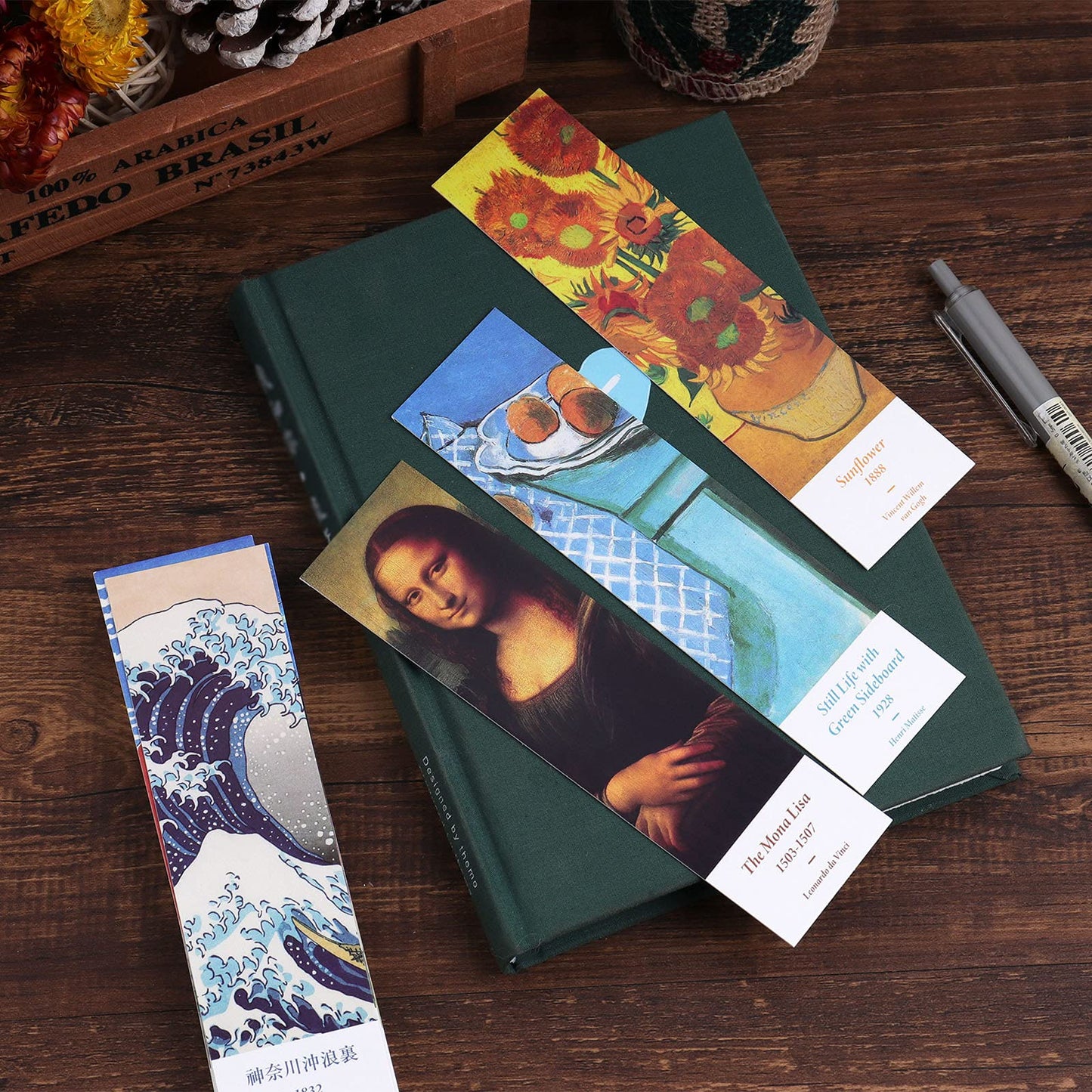 Vintage Style Bookmarks Pack - 30 Pcs Art Oil Painting Pattern