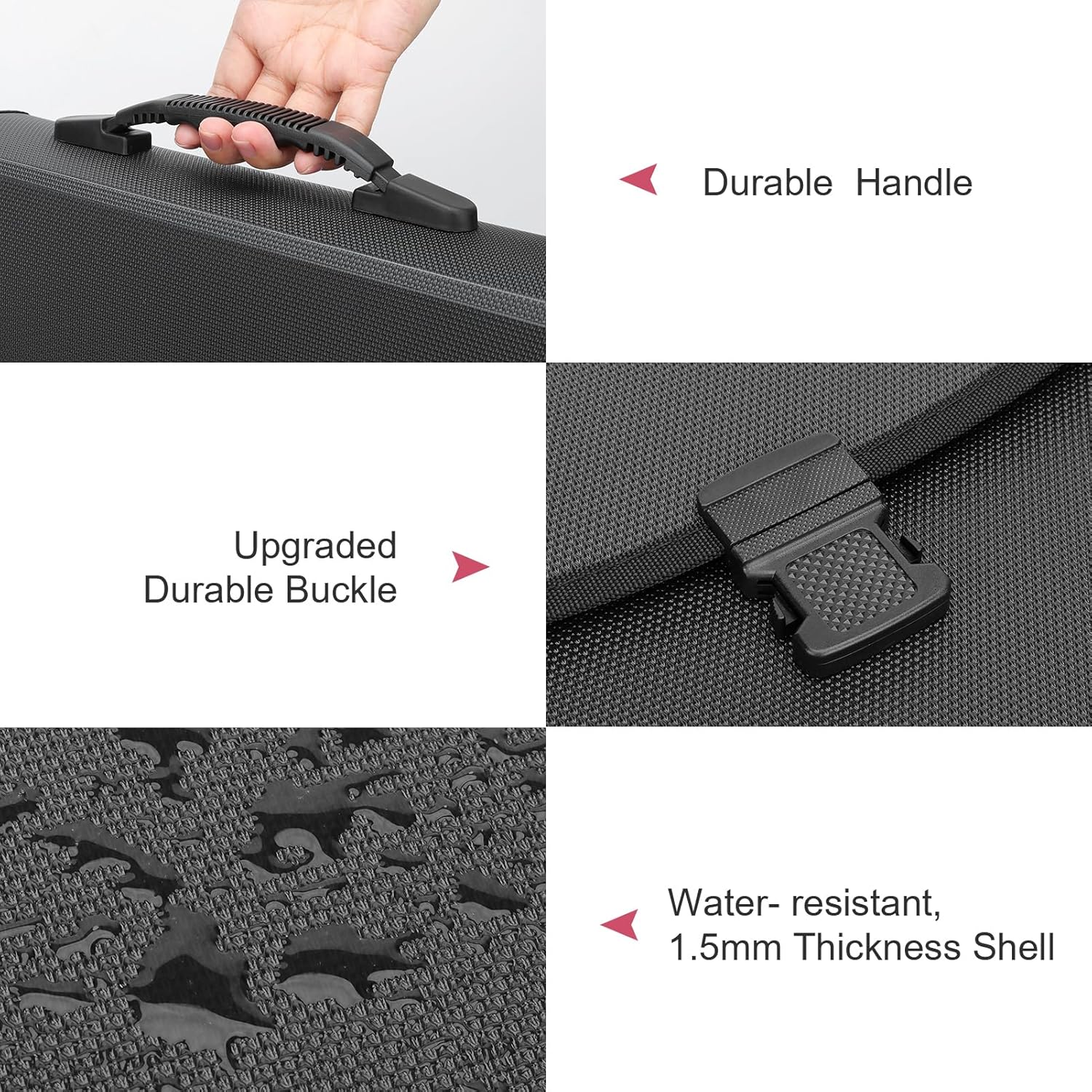 Uquelic Expanding File Folder 26 Pockets - Durable with Ergonomic Handle