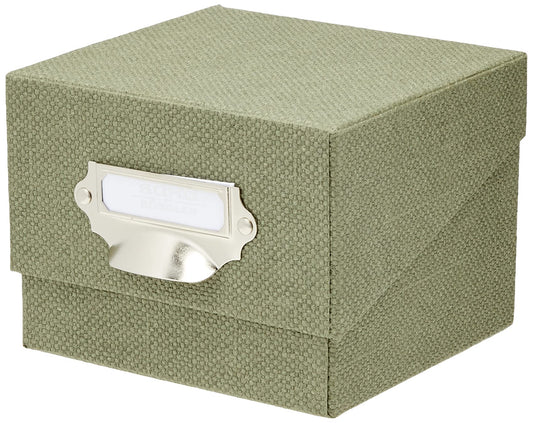S.O.H.O. Sage Photo Storage Box for A6 Cards with Handle & Index-CentralDepot247
