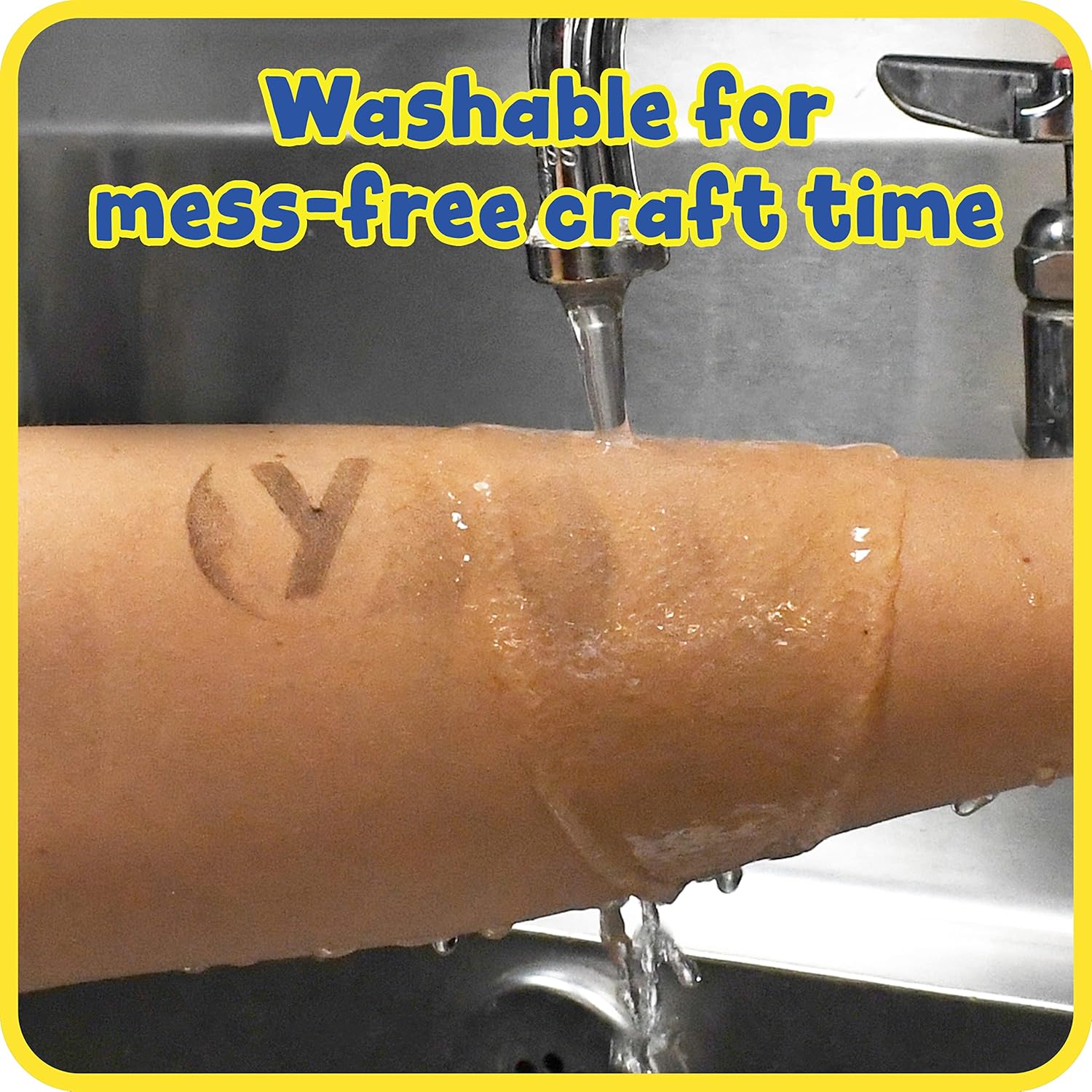 READY 2 LEARN Washable Stamp Pad - Black, Non-Toxic, Fade Resistant