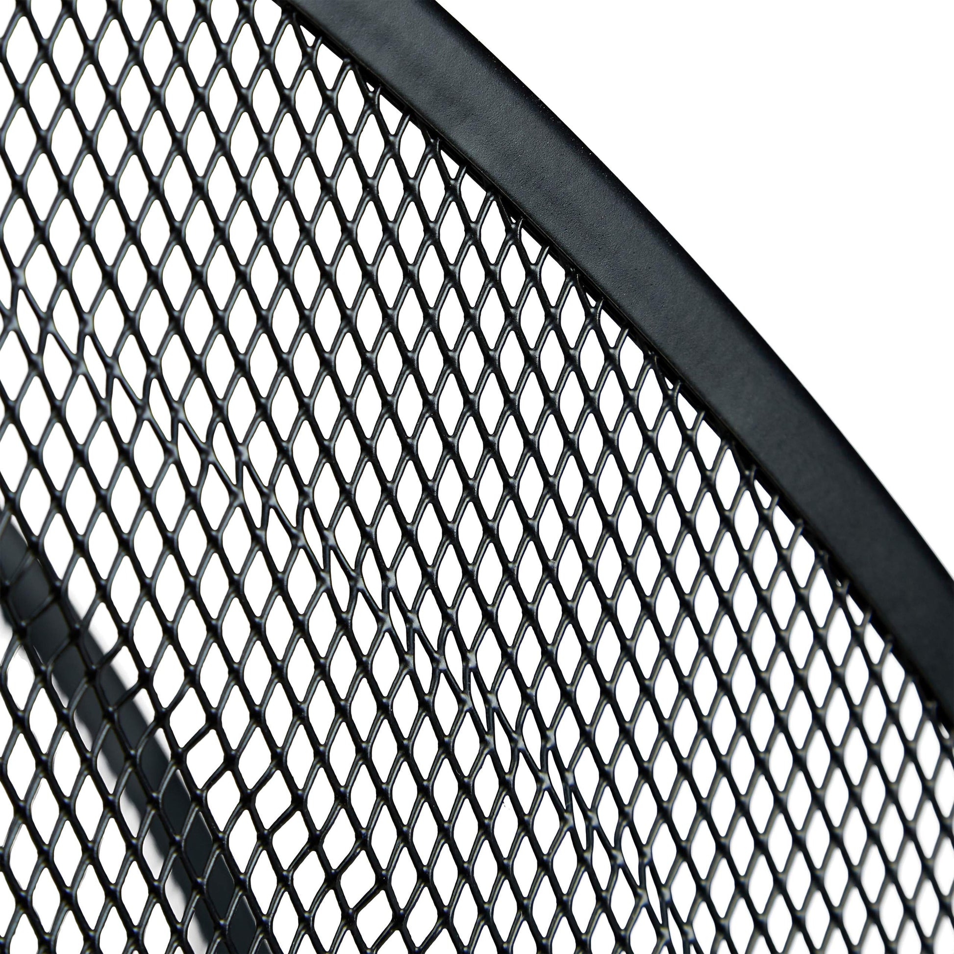 Relaxdays Mesh Magazine File Holder A4 - Black Steel Organizer