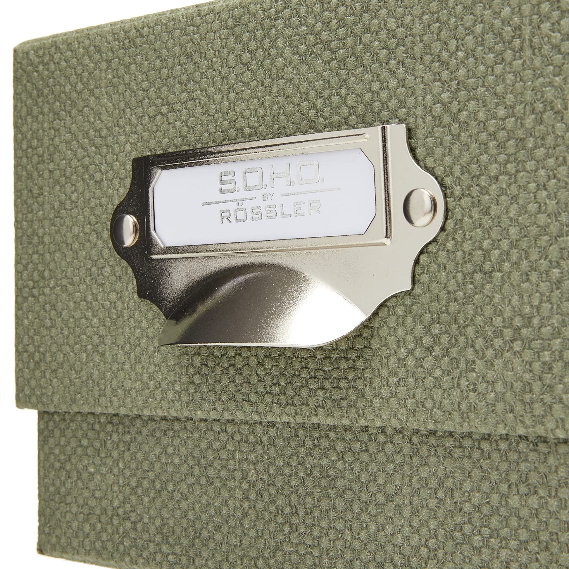 S.O.H.O. Sage Photo Storage Box for A6 Cards with Handle & Index-CentralDepot247