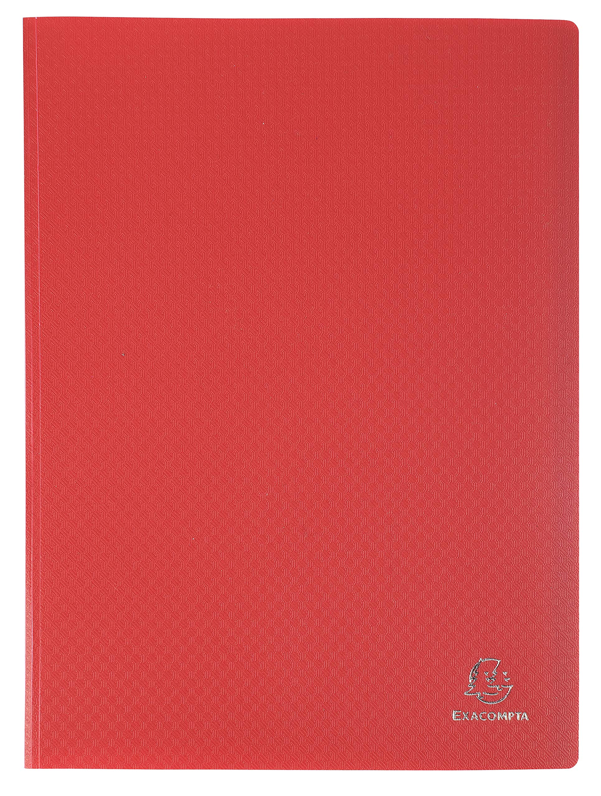 Semi-Rigid PP Display Book for A4 Documents - Red, 40 Pockets-CentralDepot247